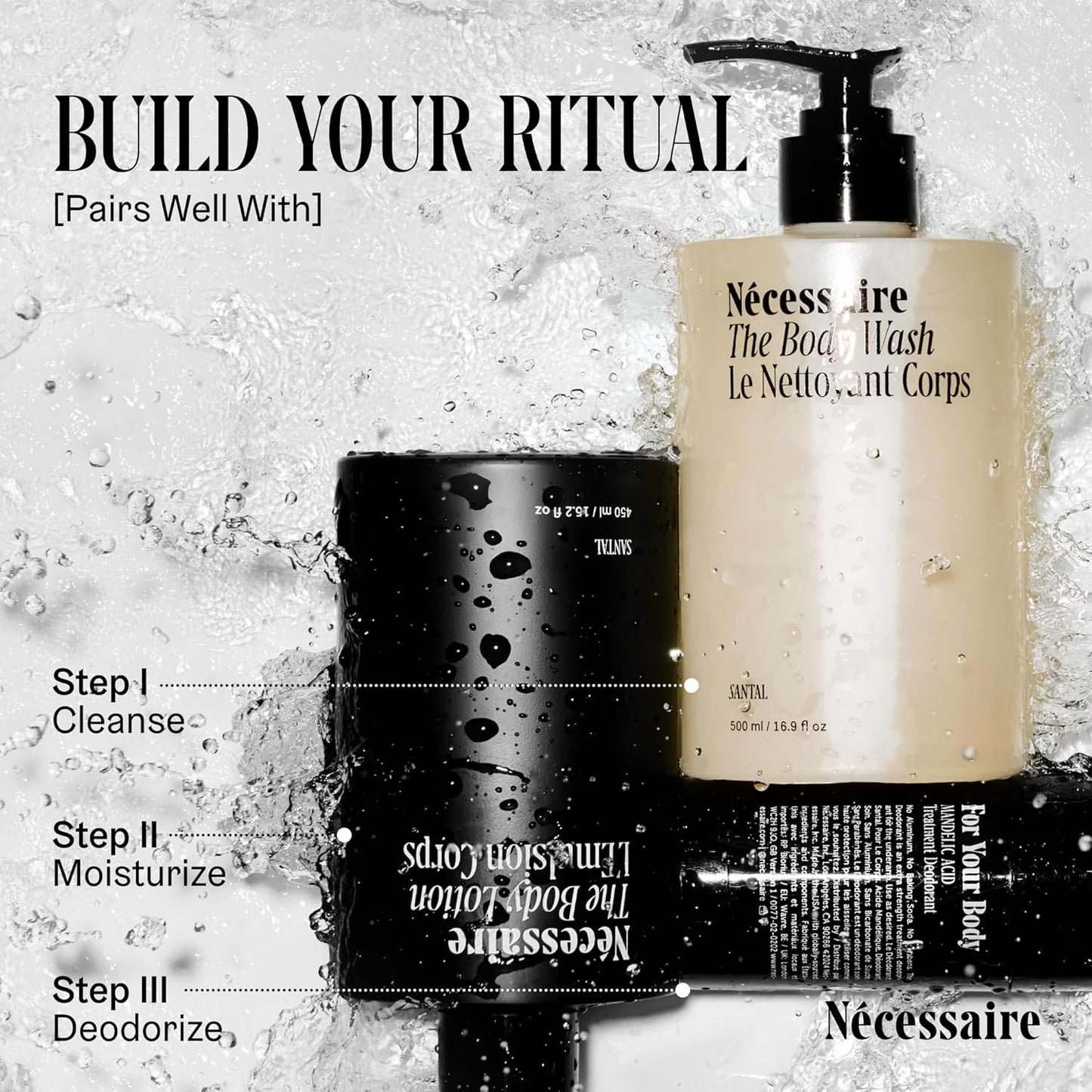 the Body Wash Santal - Natural Body Wash for Women & Men, Therapeutic Shower Gel