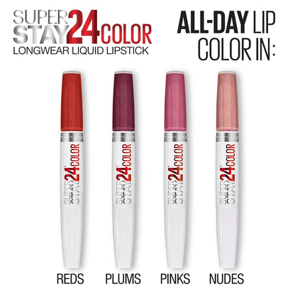 Super Stay 24, 2-Step Liquid Lipstick Makeup, Long Lasting Highly Pigmented Colo