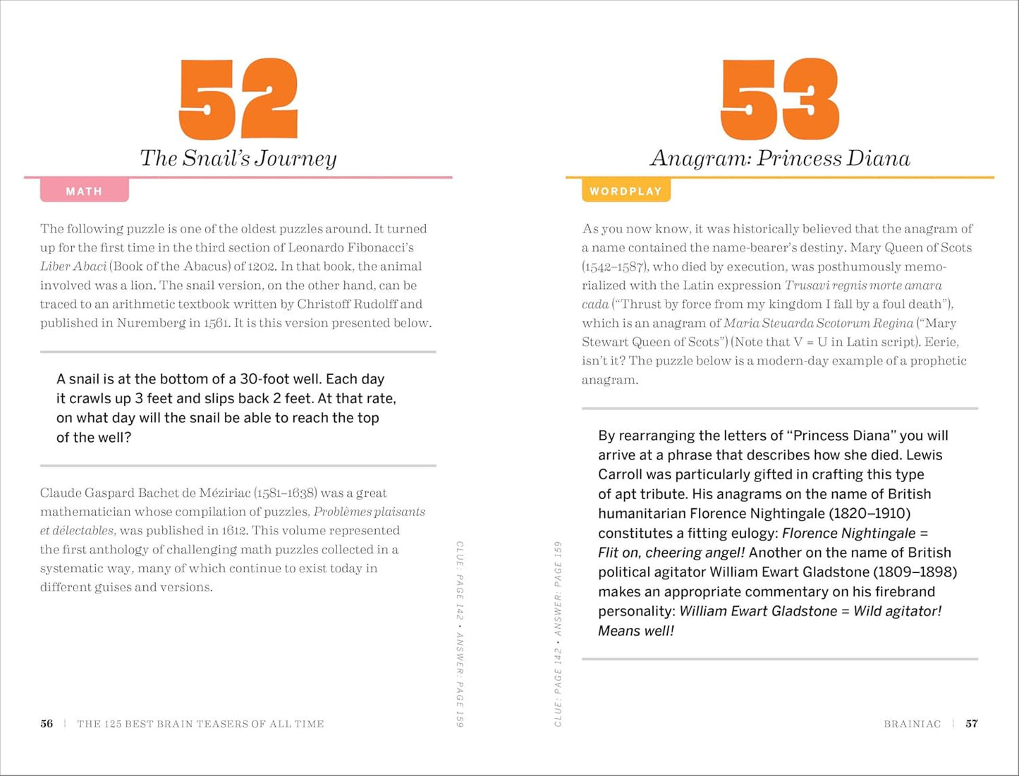 The 125 Best Brain Teasers of All Time: a Mind-Blowing Challenge of Math, Logic,