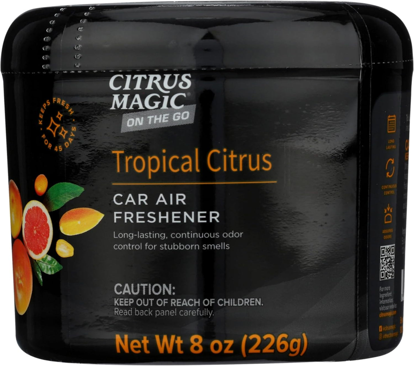 on the Go Odor Absorbing Solid Air Freshener, Tropical Citrus, 8-Ounce