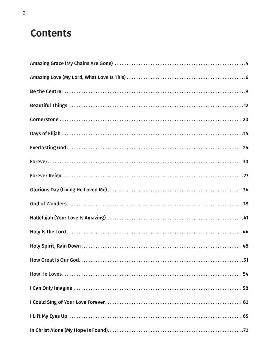 A to Z Praise and Worship Hits: 40 Piano Arrangements of Contemporary Christian