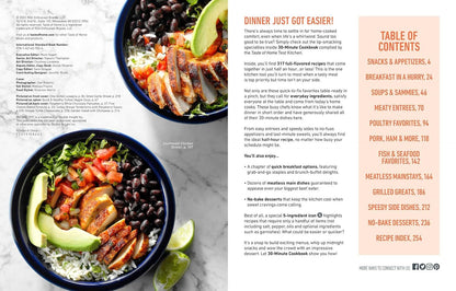 Taste of Home 30 Minute Cookbook: 317 Quick Recipes for Delicious Home-Cooked Me