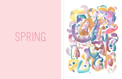 The Reverse Coloring Book™: through the Seasons: the Book Has the Colors, You Ma