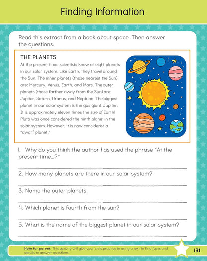 3Rd Grade BIG Workbook All Subjects for Kids 8 - 9 Includes 220+ Activities, Spe