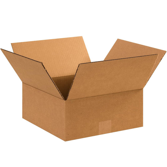 12 X 12 X 5 Corrugated Cardboard Boxes, Flat 12"L X 12"W X 5"H, Pack of 25 | Shi