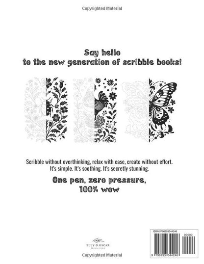 One Pen, One Color III: Adult Coloring Book, Single Color, Stress Free, Black &