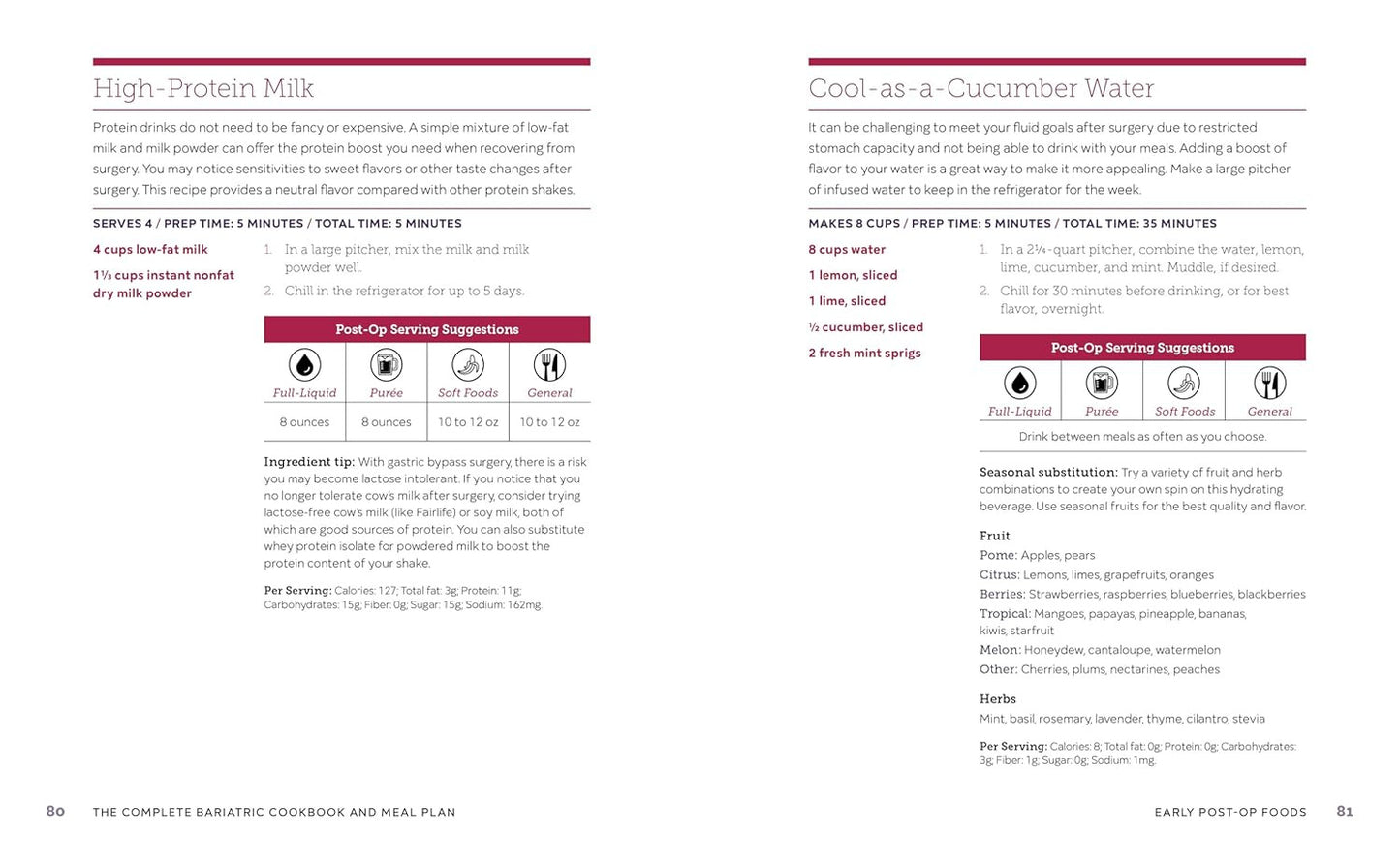 The Complete Bariatric Cookbook and Meal Plan: Recipes and Guidance for Life bef