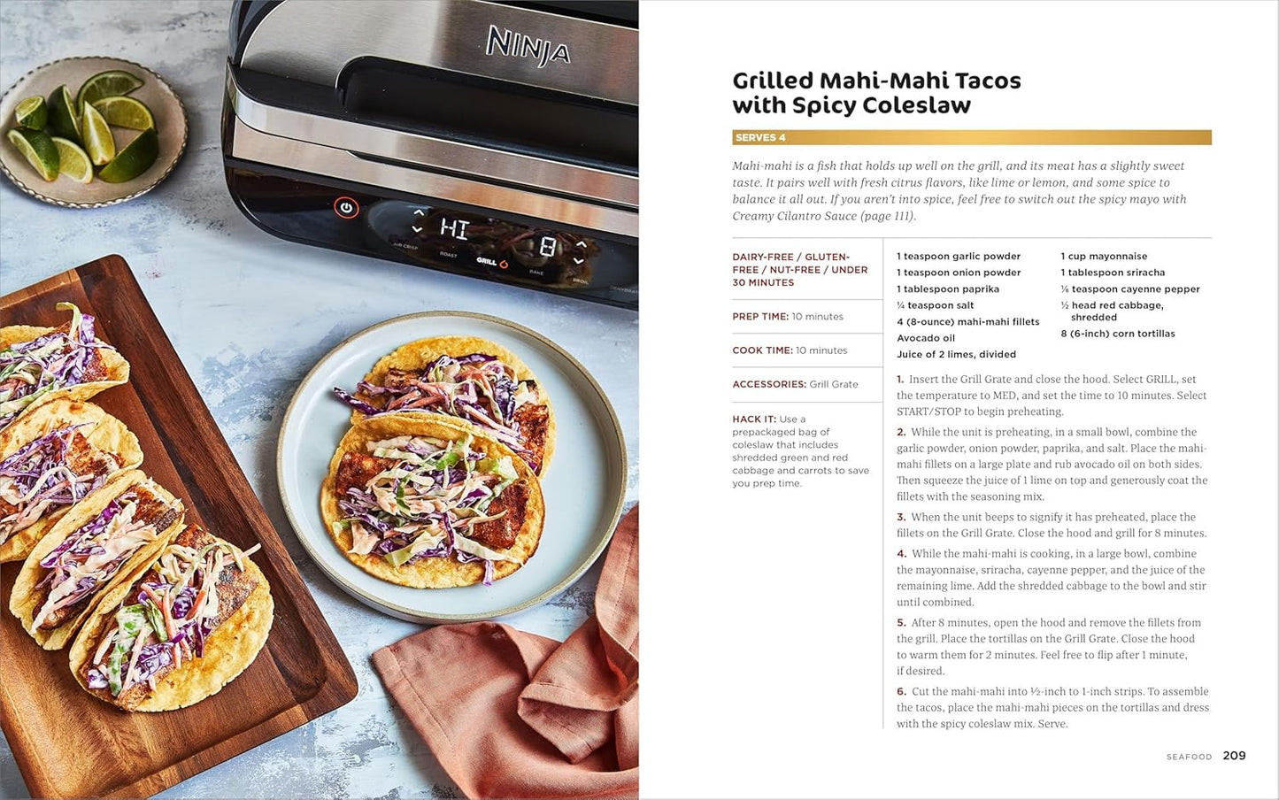 Ninja Foodi Smart XL Grill Complete Cookbook: 150 Recipes to Sear, Sizzle, and C