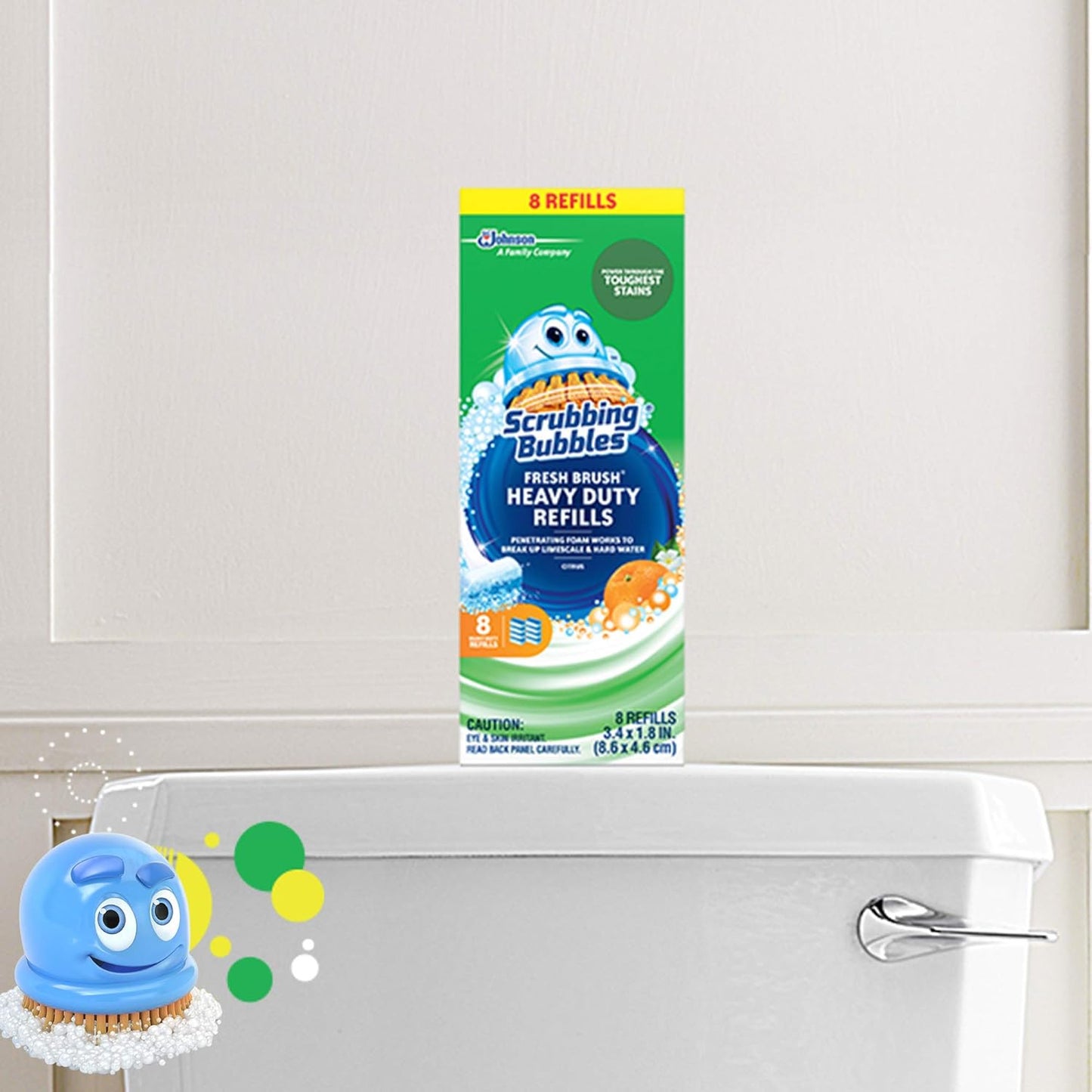 Toilet Bowl Wand Cleaner Refills, Fresh Brush Heavy Duty Cleaner Toilet Refill P