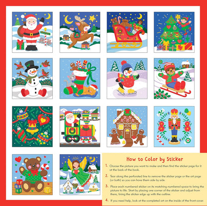 My First Color-By-Sticker Book - Christmas