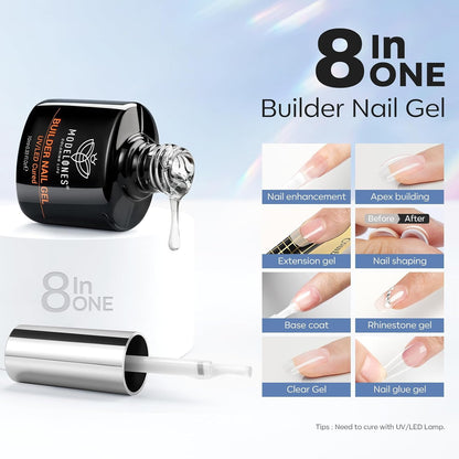 Nail Dehydrator and Primer & Builder Nail Gel, 3Pcs Prep Dehydrate & Bond Primer