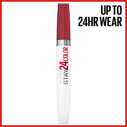 Super Stay 24 2-Step Long Lasting Liquid Lipstick and Lip Balm, 930 City Ablaze,