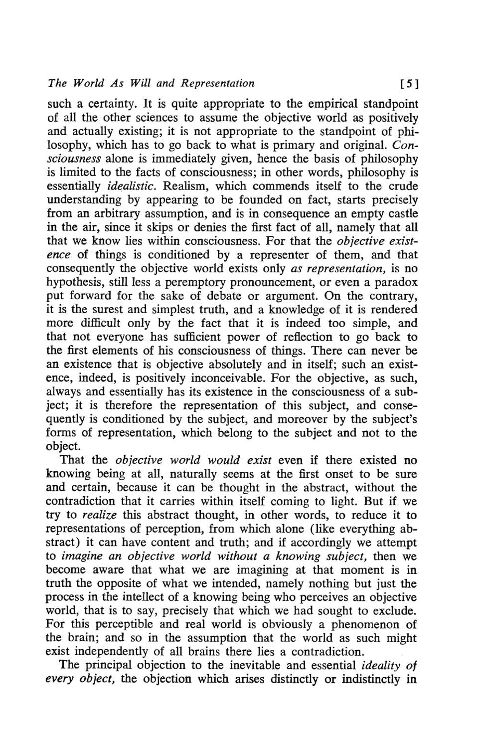 The World as Will and Representation, Vol. 2