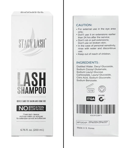 6.76 Fl.Oz / 200Ml Eyelash Extension Shampoo + Brush/Eyelid Foaming Cleanser/Was