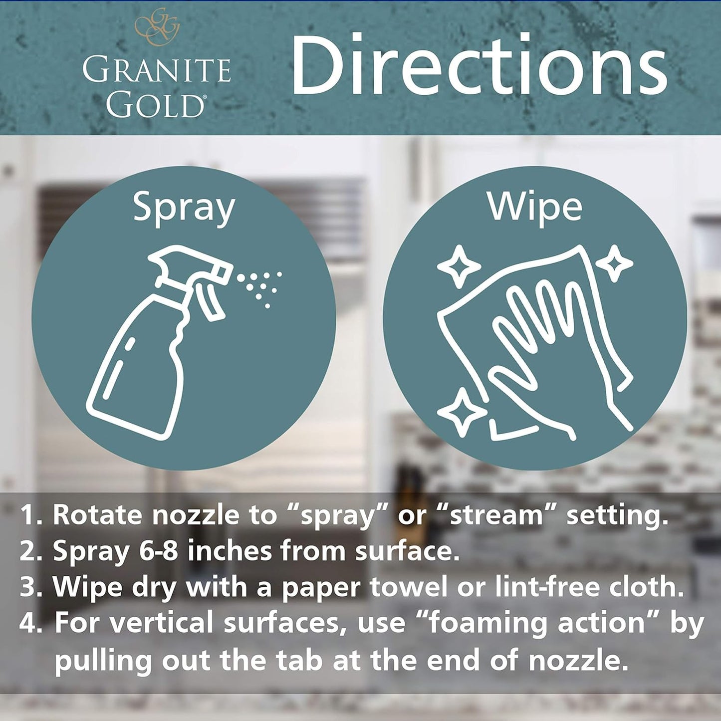 All-Surface Cleaner Spray, Household Cleaning for Stainless Steel, Glass, Quartz