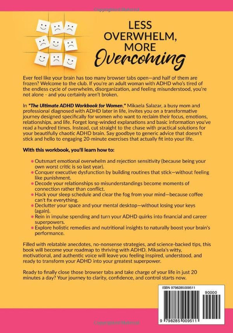 The Ultimate ADHD Workbook for Women: Daily 20-Minute Exercises to Overcome ADHD