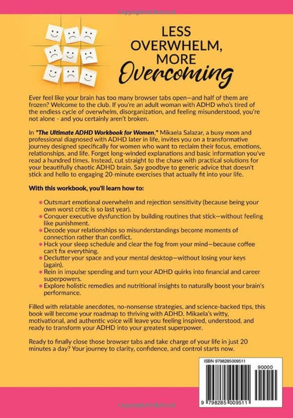 The Ultimate ADHD Workbook for Women: Daily 20-Minute Exercises to Overcome ADHD