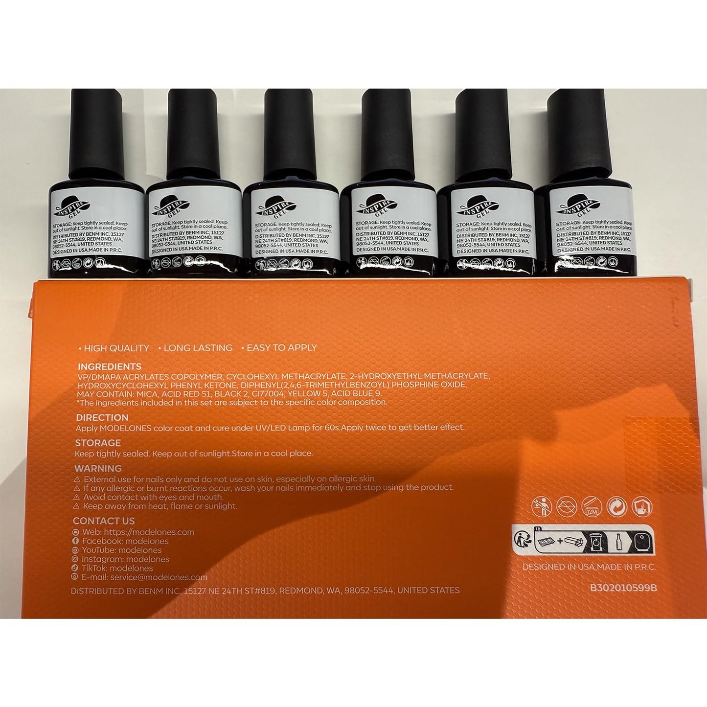 Neon Gel Nail Polish Set -6 Colors Summer LGBT Hot Pink Blue Purple Green Yellow