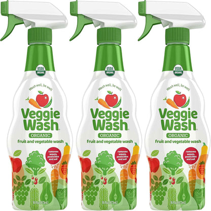 Organic Fruit and Vegetable Wash, Certified Organic, Ideal for Cleaning Produce,