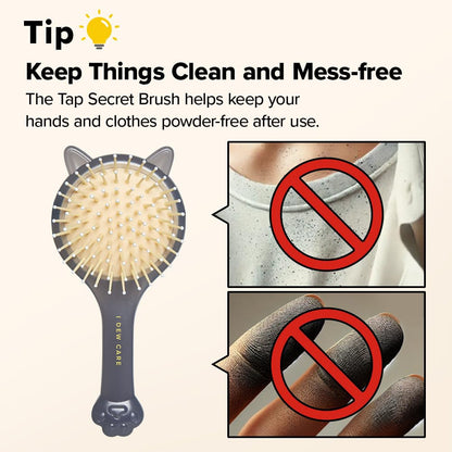 Tap Secret Dry Shampoo Powder with Biotin - Tap Secret Dark Brown | Strengthenin