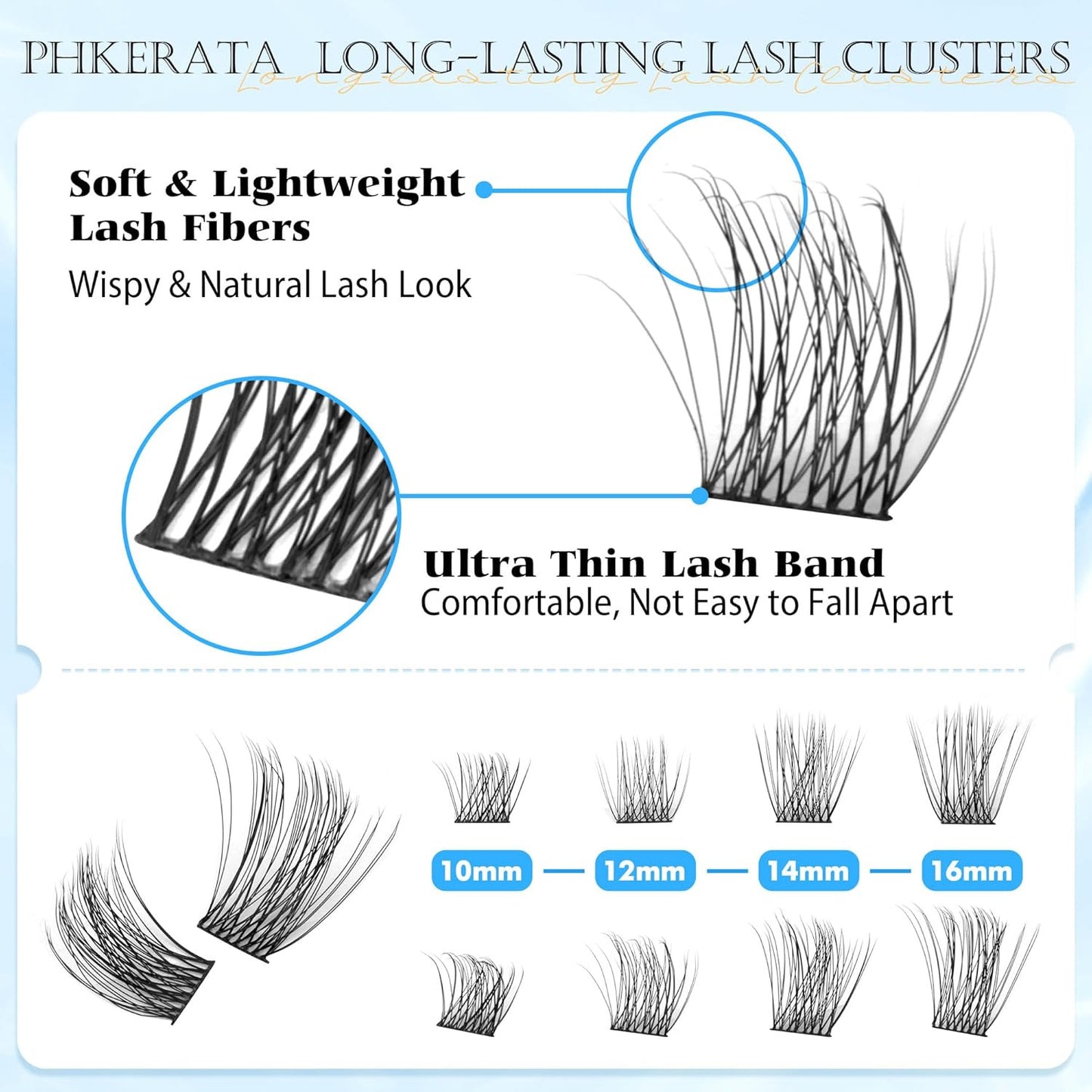 Natural Lash Clusters Eyelash Extensions Wispy Individual Lashes 120 Pcs Eyelash