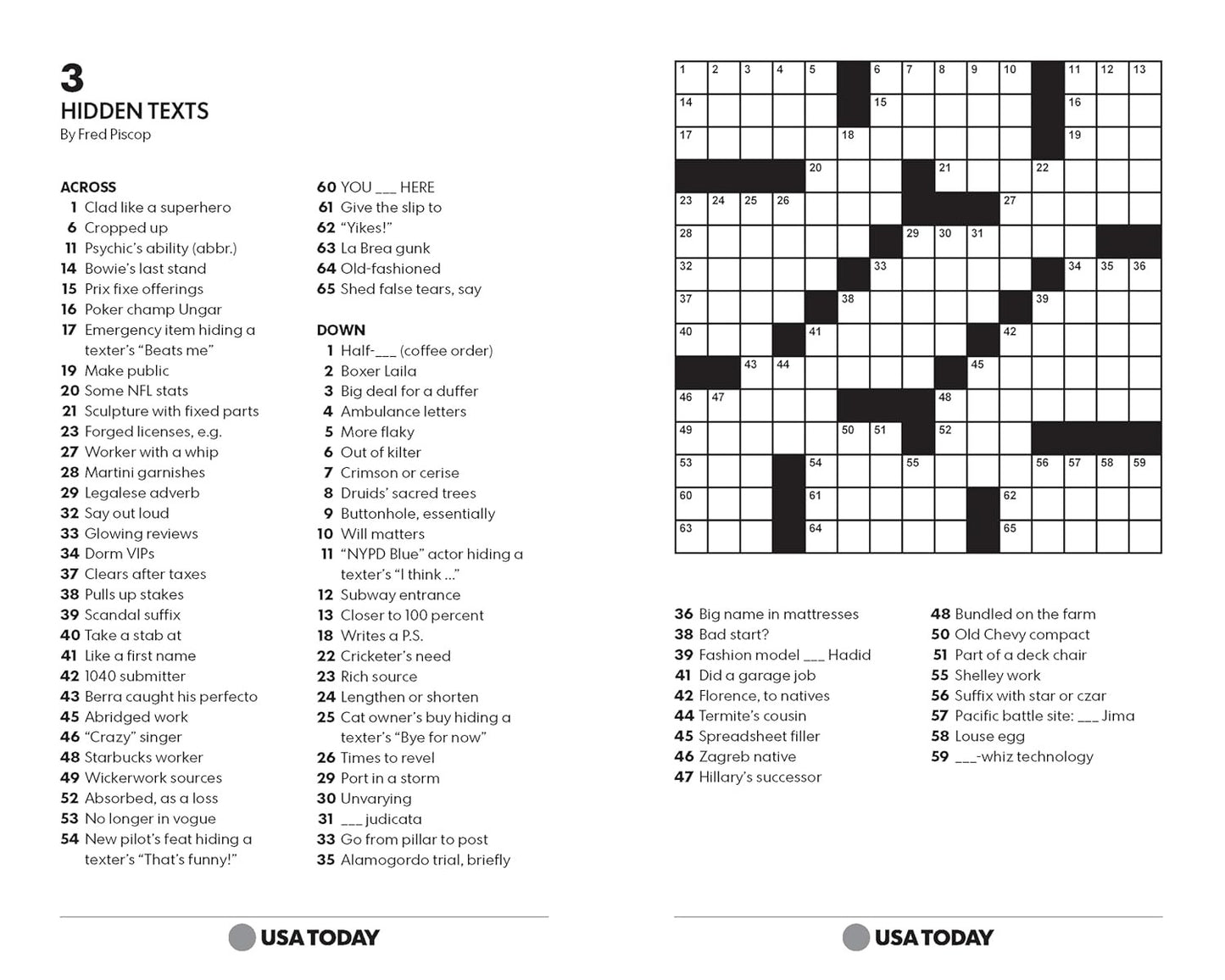 USA TODAY Crossword Super Challenge: 200 Puzzles (USA Today Puzzles) (Volume 25)