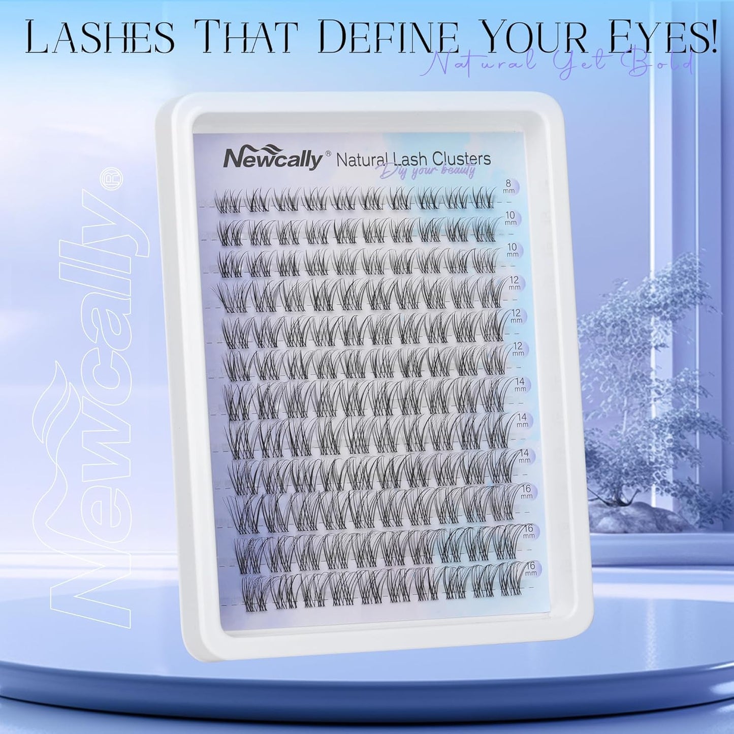 Natural Eyelash Clusters Lash Individuals DIY Lash Extension C-Curly Cluster Eye