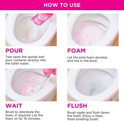 - the Pink Stuff - the Miracle Power Foaming Toilet Cleaner - 2 Treatments - Sel