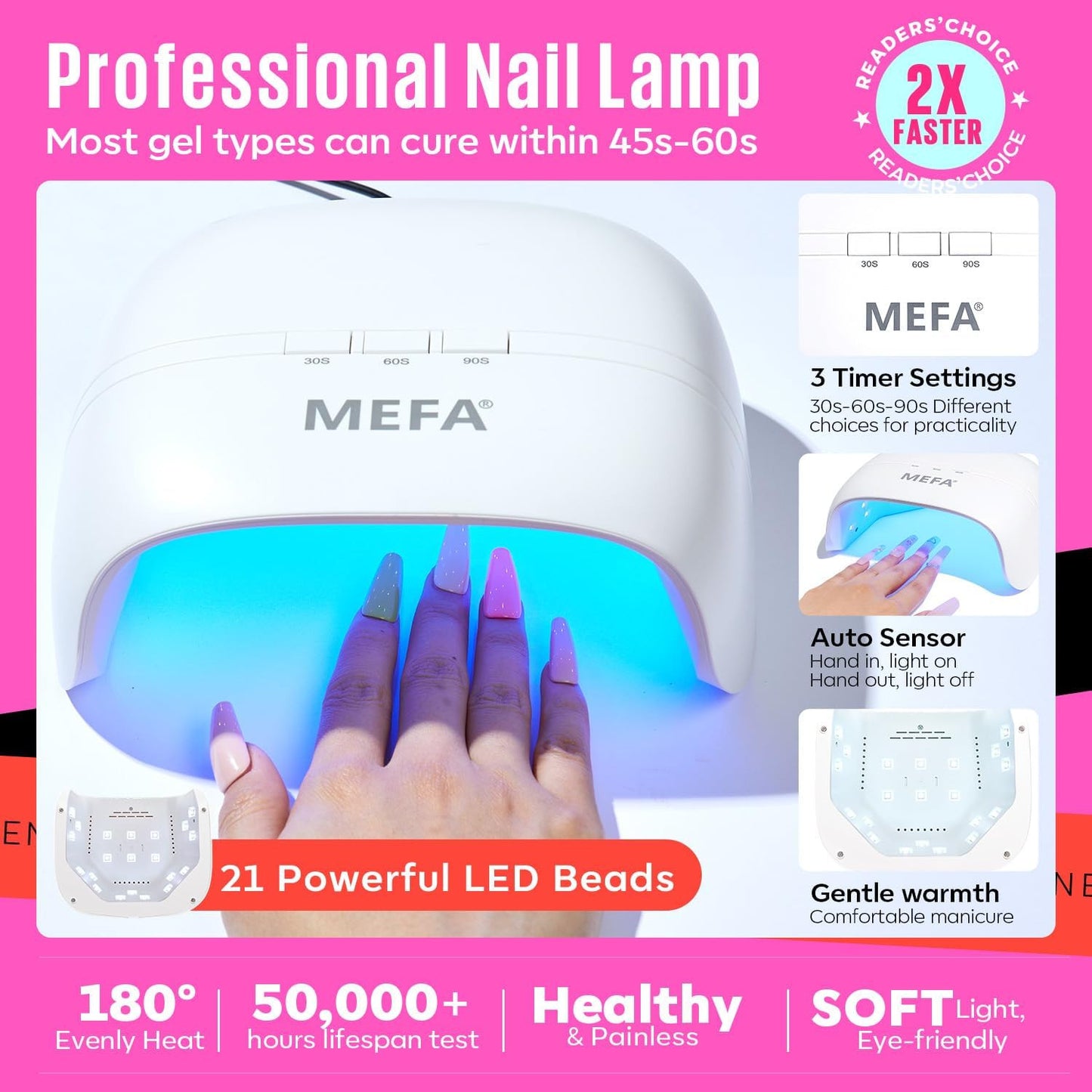 34 Pcs Gel Nail Polish Kit with U V Light, 20 Colors All Seasons Soak off Gel Po