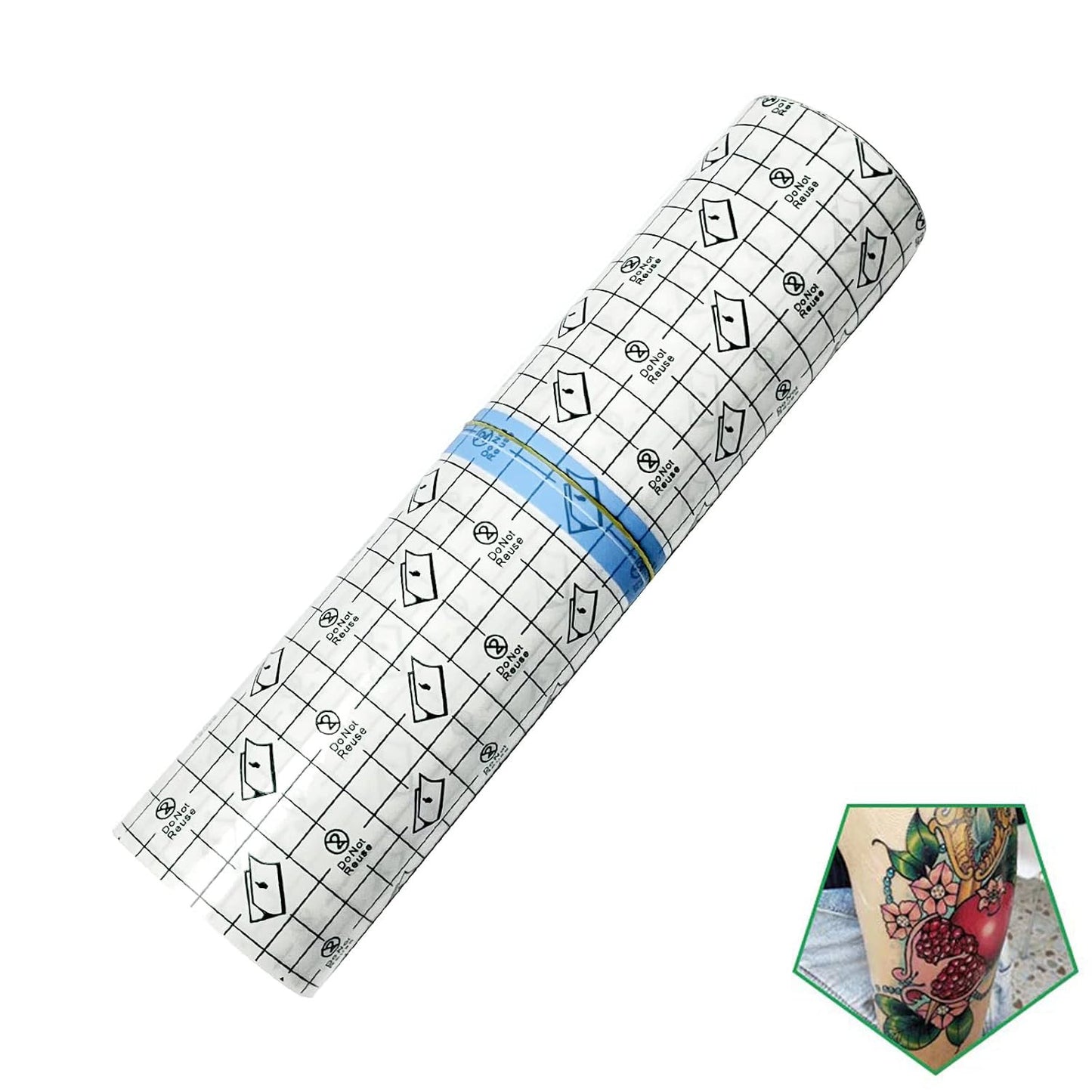 Tattoo Aftercare Bandage Roll 10"X 10 Yard - Waterproof Transparent Film for Tat