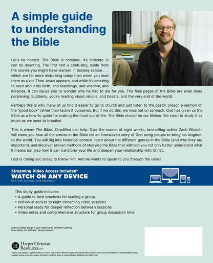 The Bible, Simplified Study Guide plus Streaming Video: Learn the Story. Live th