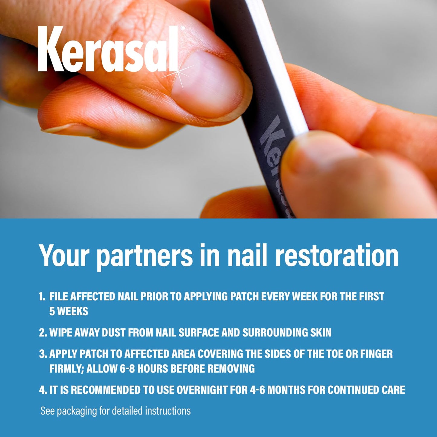 Multi-Purpose Nail Repair Patches 14Ct and Pack of 5 Files