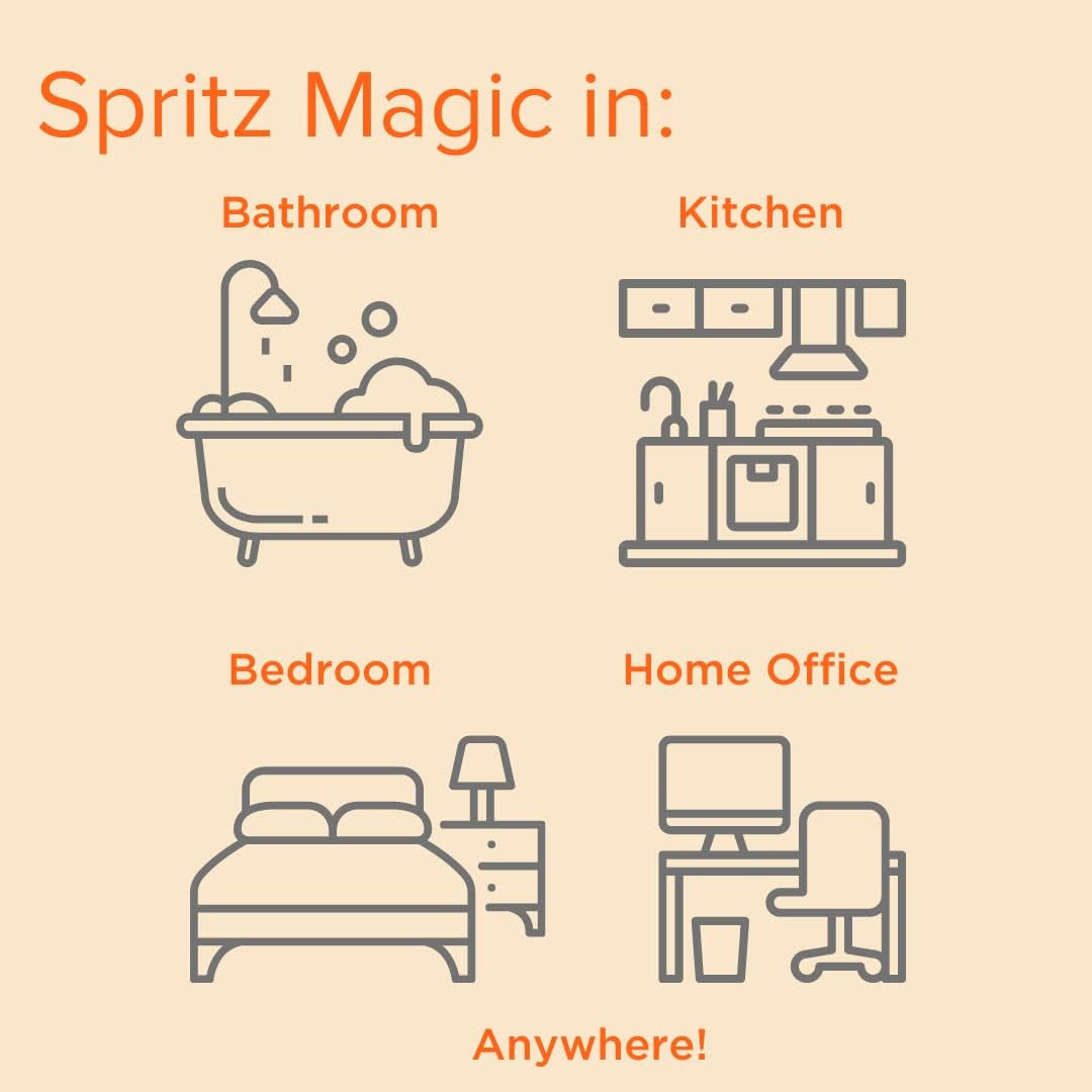 Odor Eliminator Air Freshener Spray for Home, Orange Blast, 3-Ounce, Pack of 3