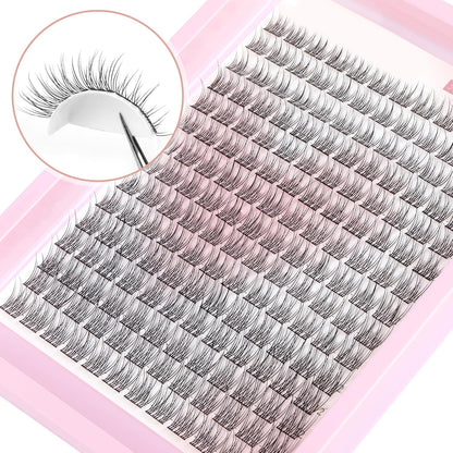 Wispy Lash Clusters Natural Cluster Lashes 180Pcs 9-12MM Individual Eyelash Exte