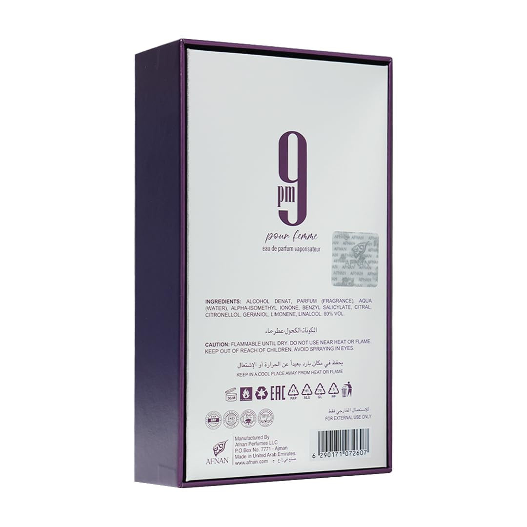 9 PM Pour Femme Eau De Parfum, 3.4 Fl. Oz