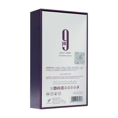 9 PM Pour Femme Eau De Parfum, 3.4 Fl. Oz