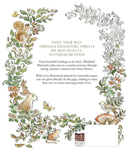 Woodland Watercolor: a Coloring Workbook