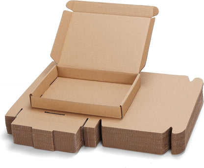 7X5X1 Inch Shipping Boxes Bulk 25 Pack Brown, Tab Lock Tuck Top Mailer Boxes for
