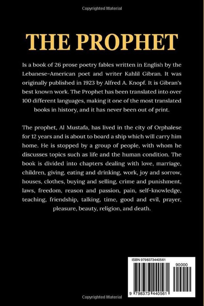 The Prophet: the Original 1923 Edition with Complete Illustrations (A Classics K