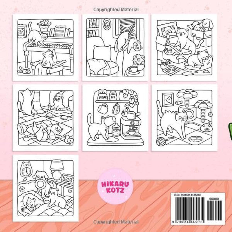 Naughty Cats: Cattitude Coloring Book for Adults and Teens (Cat & Dog Coloring B