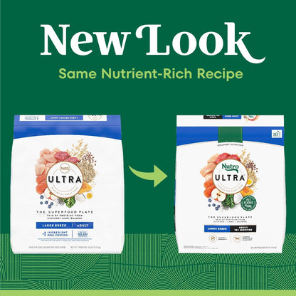 Ultra Adult Large Breed Dry Dog Food, Chicken, Lamb and Salmon Protein Trio, 30