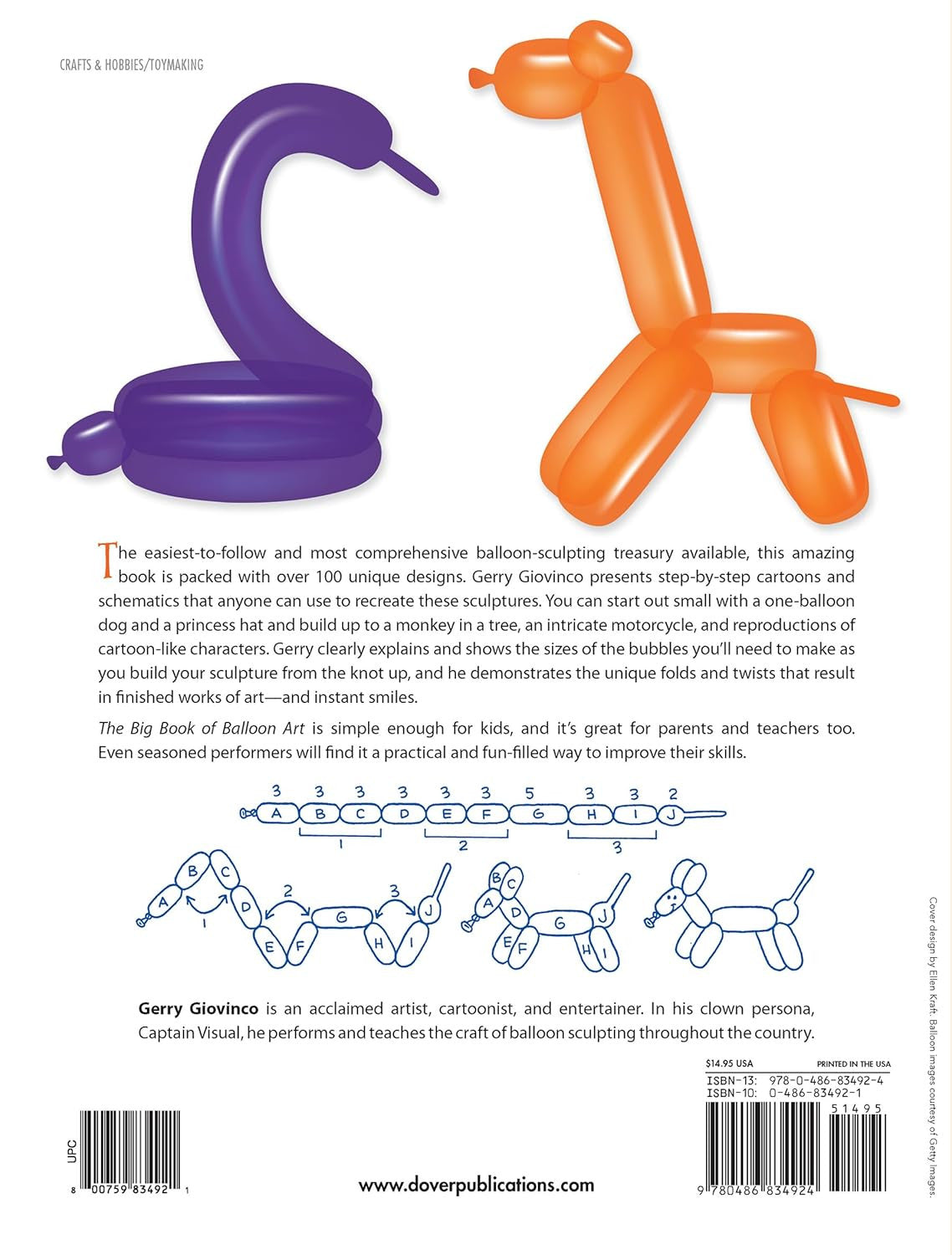 The Big Book of Balloon Art: More than 100 Fun Sculptures (Dover Crafts: Dolls &