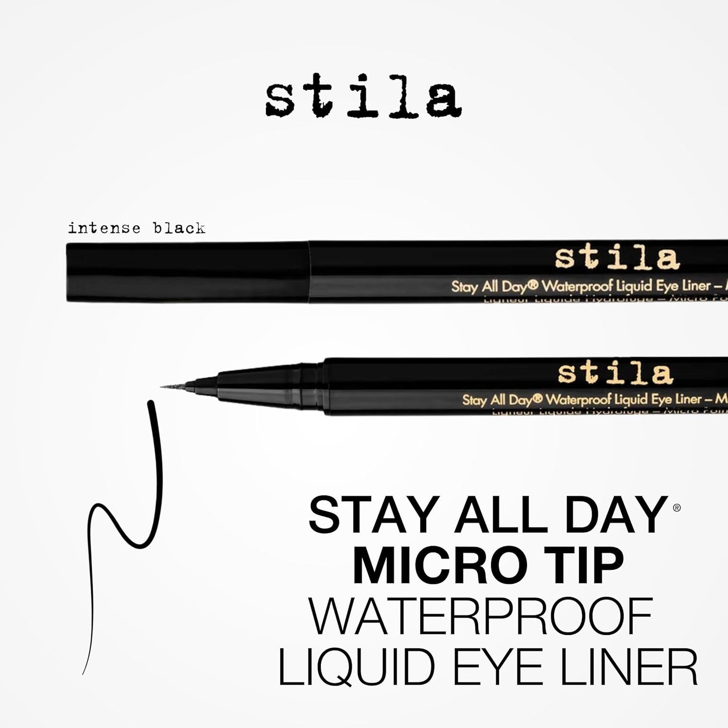 Waterproof Liquid Eye Liner, Stay All Day Makeup with Fine Brush Tip Lasting Sat