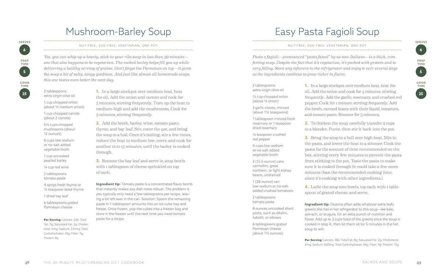 The 30-Minute Mediterranean Diet Cookbook: 101 Easy, Flavorful Recipes for Lifel