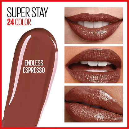 Super Stay 24, 2-Step Liquid Lipstick Makeup, Long Lasting Highly Pigmented Colo