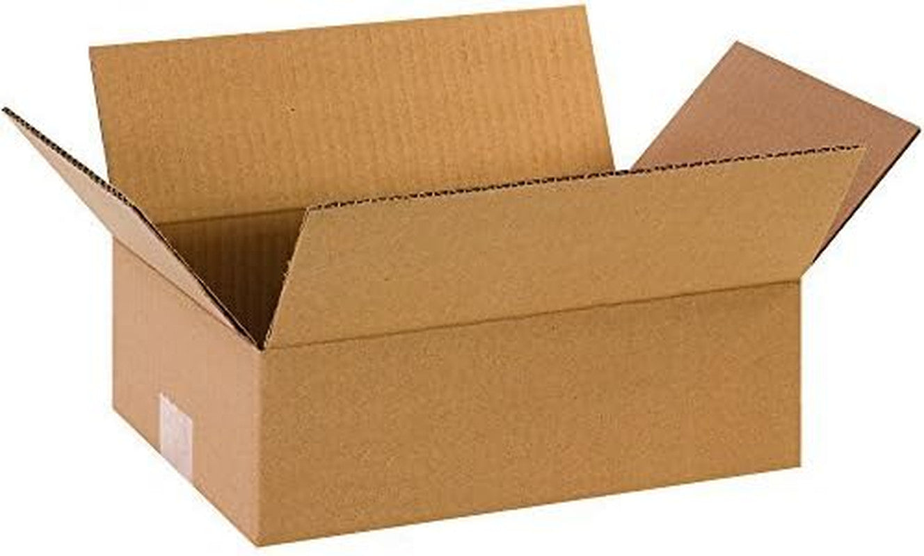 12 X 8 X 4 Corrugated Cardboard Boxes, Flat 12"L X 8"W X 4"H, Pack of 25 | Shipp