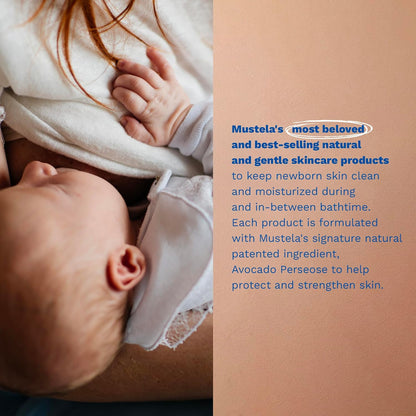 Newborn Arrival Gift Set - Baby Skincare & Bath Time Essentials - Natural & Plan