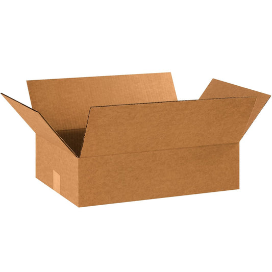 18 X 12 X 5 Corrugated Cardboard Boxes, Flat 18"L X 12"W X 5"H, Pack of 25 | Shi
