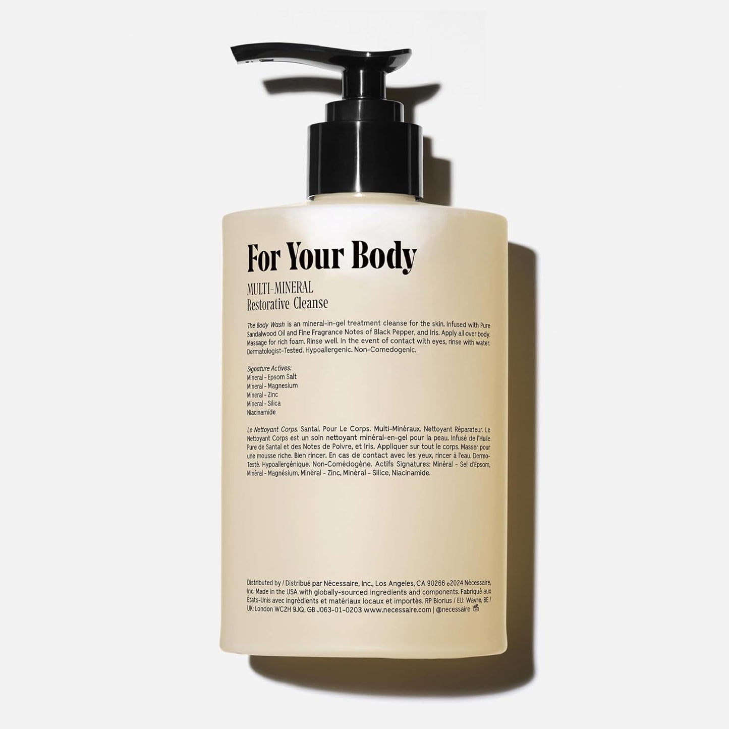 the Body Wash Santal. Natural Body Wash for Women & Men, Therapeutic Shower Gel