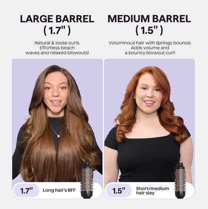 Thermal Brush, 1.7 Inch Blowout Express Blowout Brush, Negative Ion Technology f